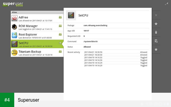 Superuser apk screenshot 4