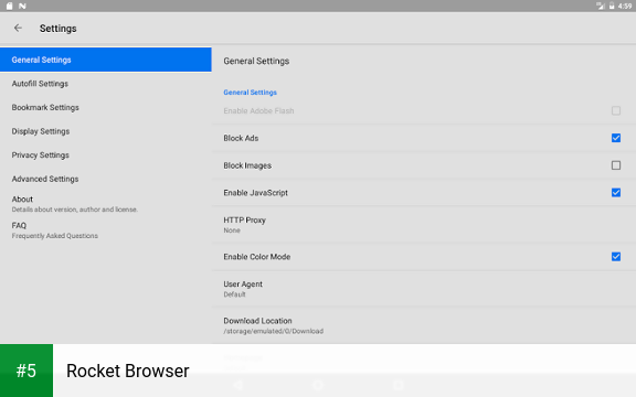 Rocket Browser app screenshot 5