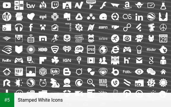 Stamped White Icons app screenshot 5