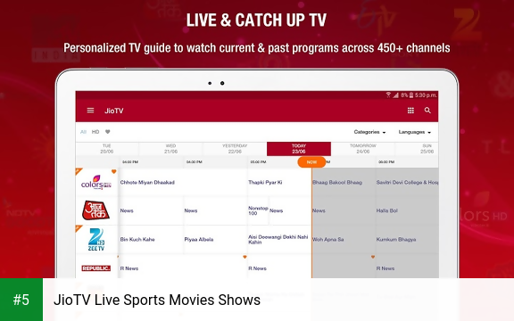 JioTV Live Sports Movies Shows app screenshot 5
