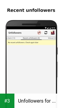 Unfollowers for Instagram app screenshot 3