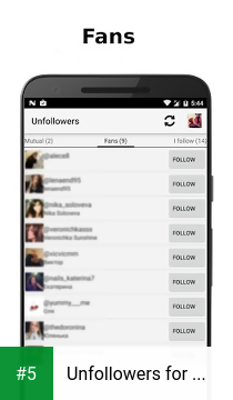 Unfollowers for Instagram app screenshot 5