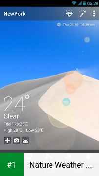 Nature Weather Live Background app screenshot 1