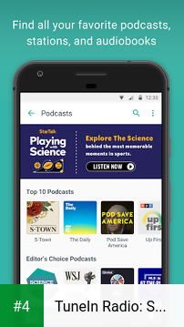 TuneIn Radio: Stream NFL, Sports, Music & Podcasts apk screenshot 4