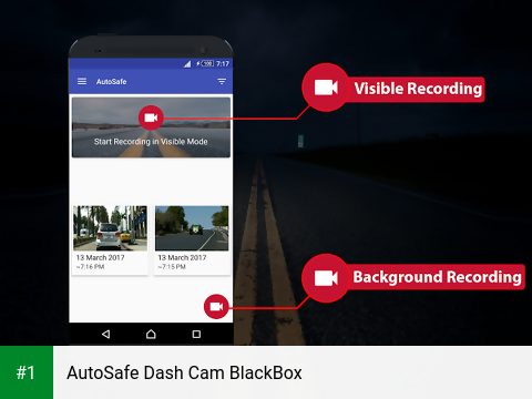 AutoSafe Dash Cam BlackBox app screenshot 1
