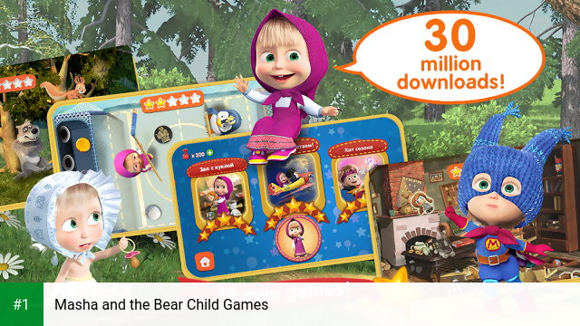 Masha and the Bear Child Games app screenshot 1