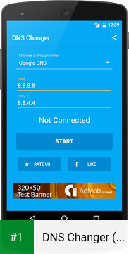DNS Changer (no root 3G/WiFi) app screenshot 1