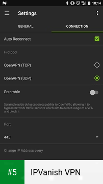 IPVanish VPN app screenshot 5