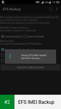 EFS IMEI Backup apk screenshot 2
