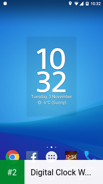 Digital Clock Widget Xperia apk screenshot 2