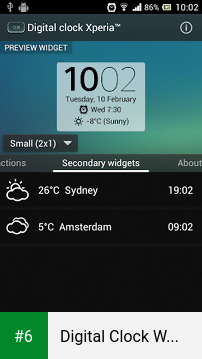 Digital Clock Widget Xperia apk screenshot 6