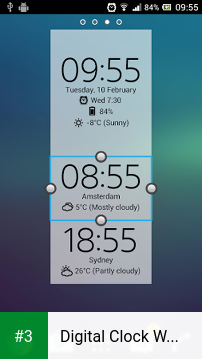 Digital Clock Widget Xperia app screenshot 3