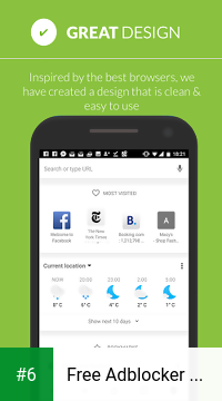Free Adblocker Browser - Adblock & Popup Blocker apk screenshot 6