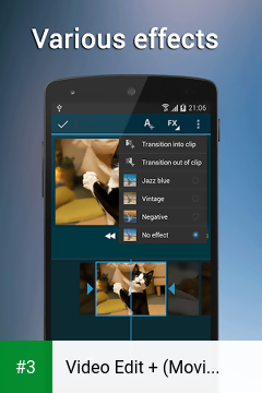 Video Edit + (Movie Maker) app screenshot 3