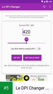 Le DPI Changer [ROOT] app screenshot 5