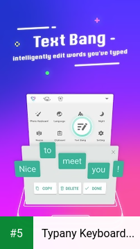 Typany Keyboard - DIY Themes, Emojis to Share app screenshot 5