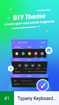 Typany Keyboard - DIY Themes, Emojis to Share app screenshot 1