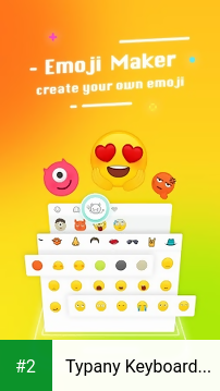 Typany Keyboard - DIY Themes, Emojis to Share apk screenshot 2