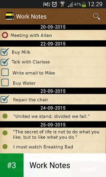 Work Notes app screenshot 3
