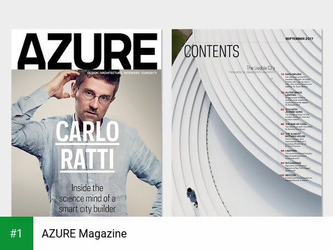 AZURE Magazine app screenshot 1