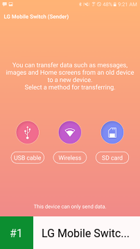 LG Mobile Switch (Sender) app screenshot 1