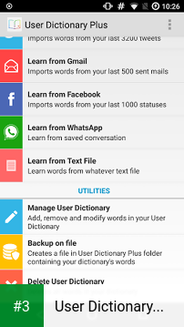 User Dictionary Plus (Free) app screenshot 3