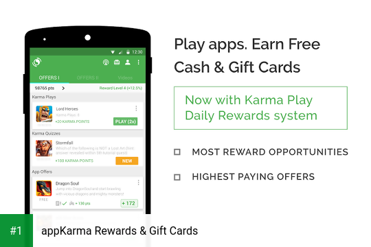 appKarma Rewards & Gift Cards app screenshot 1