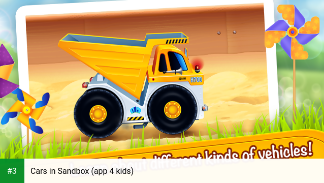 Cars in Sandbox (app 4 kids) app screenshot 3