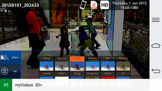 myVideos  3D+ app screenshot 5