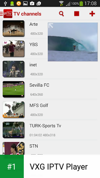 VXG IPTV Player app screenshot 1