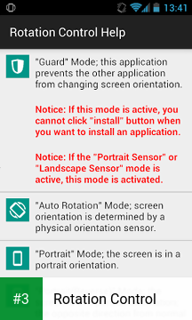 Rotation Control app screenshot 3