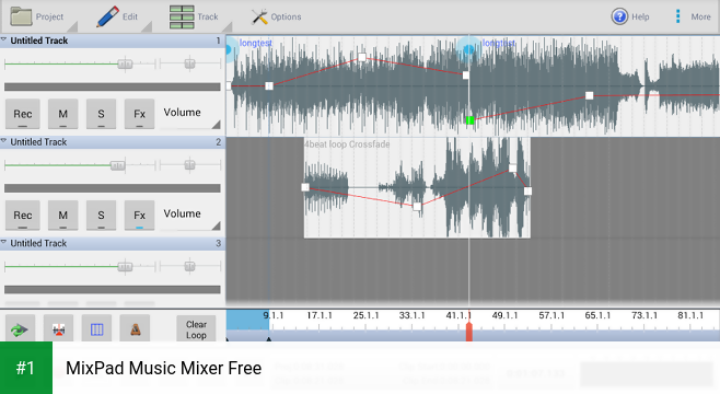 MixPad Music Mixer Free app screenshot 1