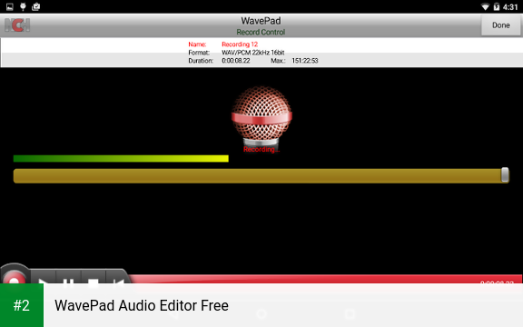 WavePad Audio Editor Free apk screenshot 2