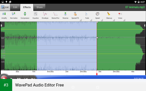 WavePad Audio Editor Free app screenshot 3