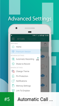 Automatic Call Recorder Pro 2017 app screenshot 5