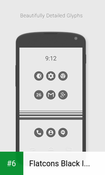 Flatcons Black Icon Pack apk screenshot 6