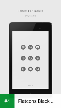 Flatcons Black Icon Pack apk screenshot 4