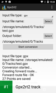 Gpx2rt2 track app screenshot 1