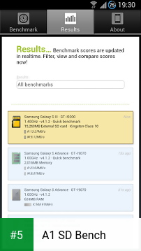A1 SD Bench app screenshot 5