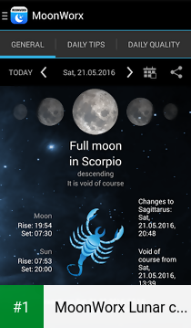 MoonWorx Lunar calendar LITE app screenshot 1
