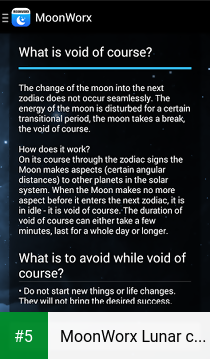 MoonWorx Lunar calendar LITE app screenshot 5