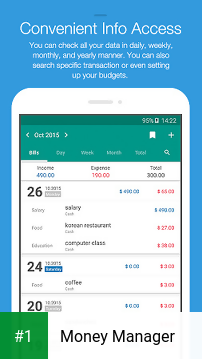 Money Manager app screenshot 1