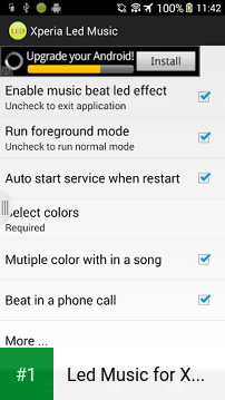 Led Music for Xperia app screenshot 1