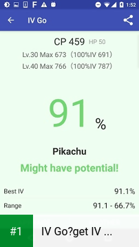 IV Go（get IV for Pokemon） app screenshot 1