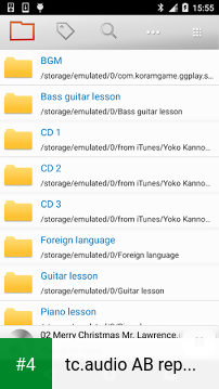tc.audio AB repeat,tempo,pitch apk screenshot 4