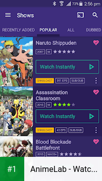 AnimeLab - Watch Anime Free app screenshot 1