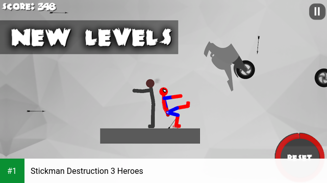 Stickman Destruction 3 Heroes app screenshot 1