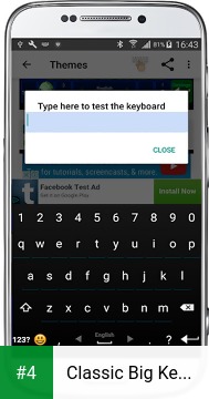 Classic Big Keyboard apk screenshot 4