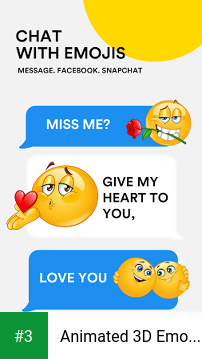 Animated 3D Emoji & New Adult Emoticons app screenshot 3