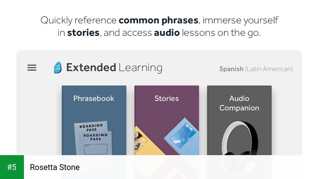 Rosetta Stone app screenshot 5